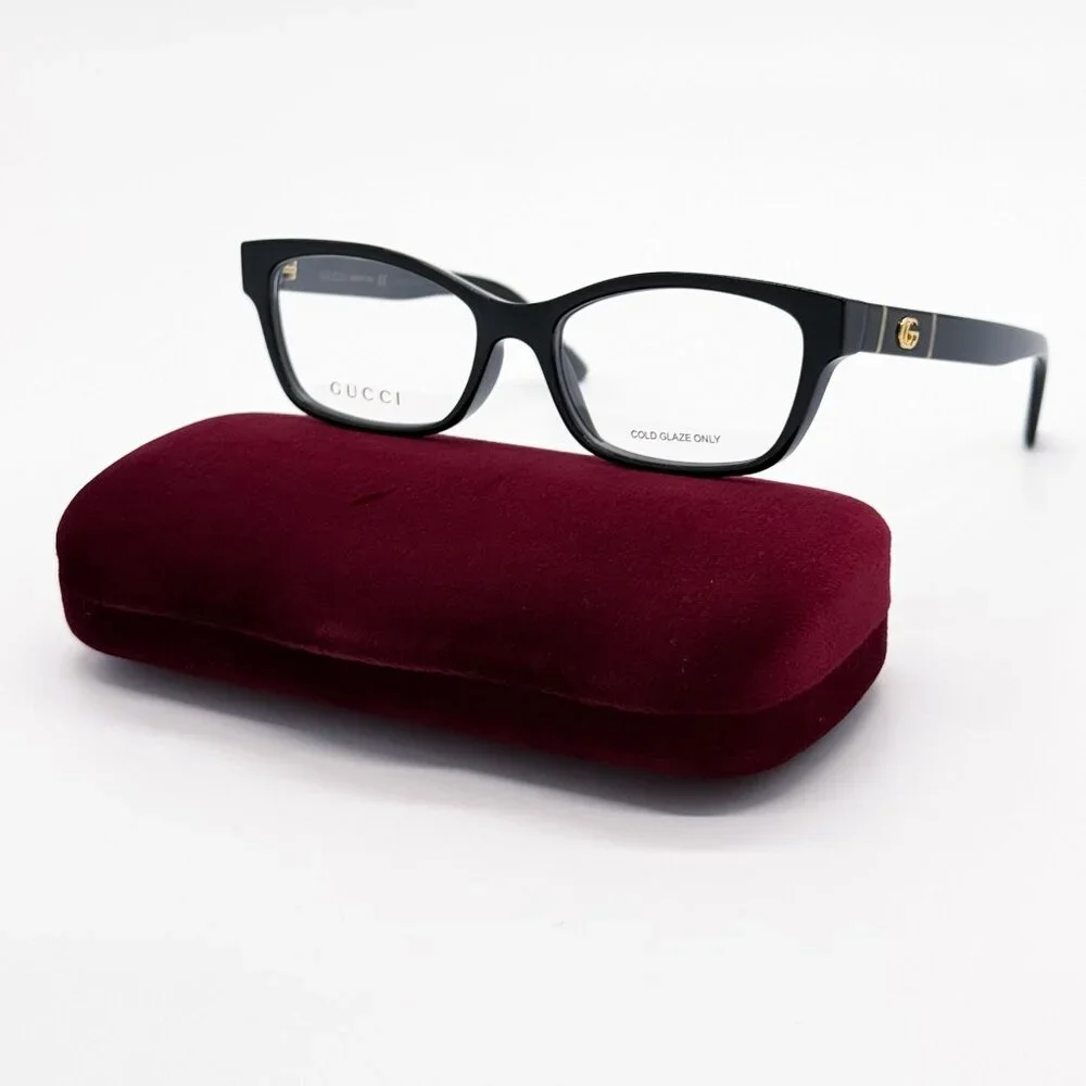 NEW GUCCI GG0635O 004 BLACK WOMEN EYEGLASSES GUCCI - Picture 2 of 11